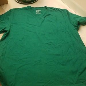 Old Navy Sz Large Blue/Green V-Neck Tee